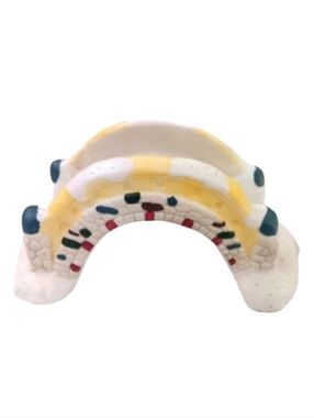 Vintage Christmas Snow Village Ceramic Bridge | EUC